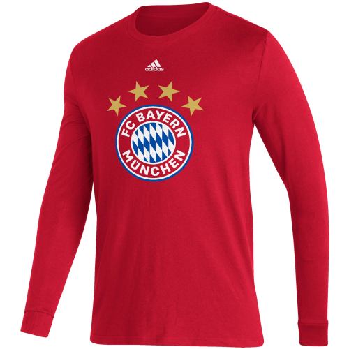 Bayern Munich adidas Primary Logo Amplifier Long Sleeve T-Shirt - Red