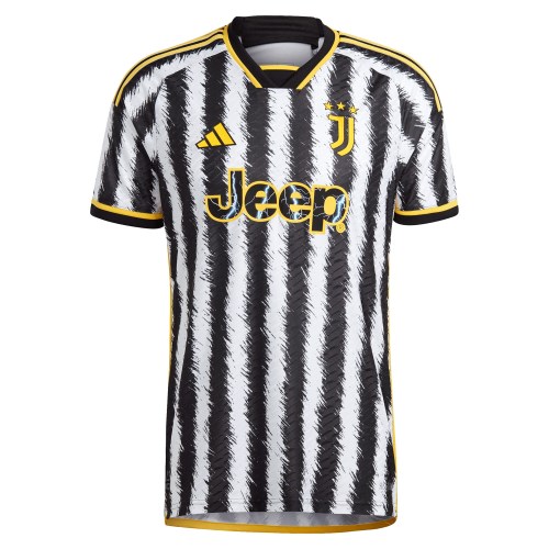 Juventus adidas 2023/24 Home Authentic Jersey - Black