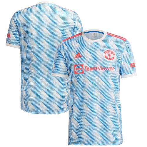 Manchester United adidas 2021/22 Away Replica Jersey - White