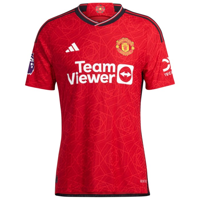 Manchester United adidas 2023/24 Home Authentic Jersey - Red