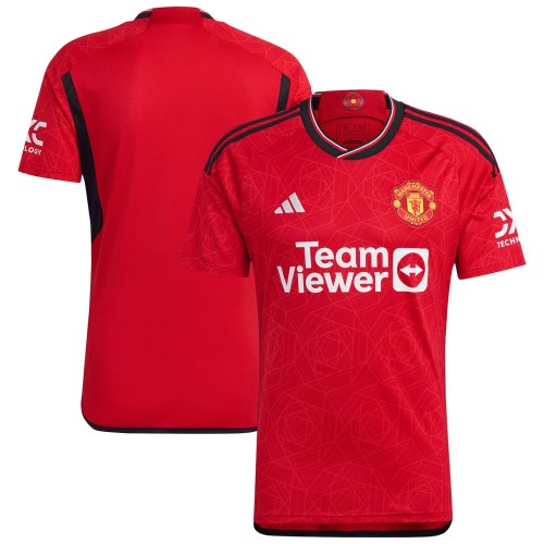 Manchester United adidas 2023/24 Home Replica Jersey - Red