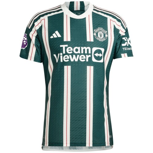 Manchester United adidas 2023/24 Away Authentic Jersey - Green