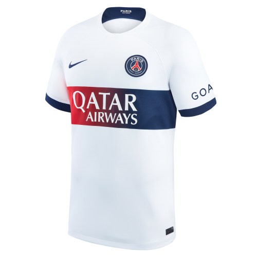 Paris Saint-Germain Nike 2023/24 Away Stadium Replica Jersey - White
