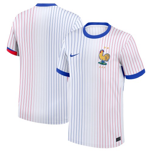 Copy France National Team Nike 2024 Away Replica Blank Jersey - White