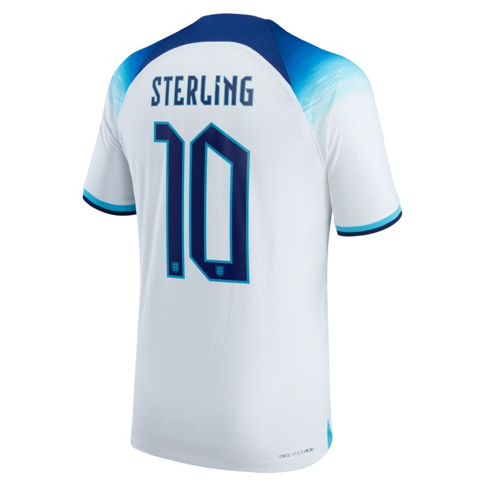 Raheem Sterling England National Team Nike 2022/23 Authentic Home Jersey - White