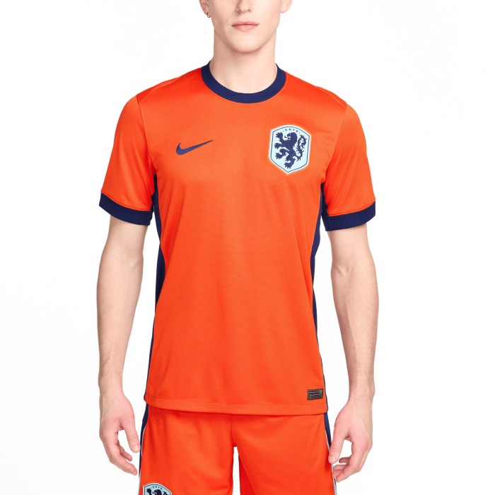 Netherlands National Team Nike 2024 Home Replica Blank Jersey - Orange