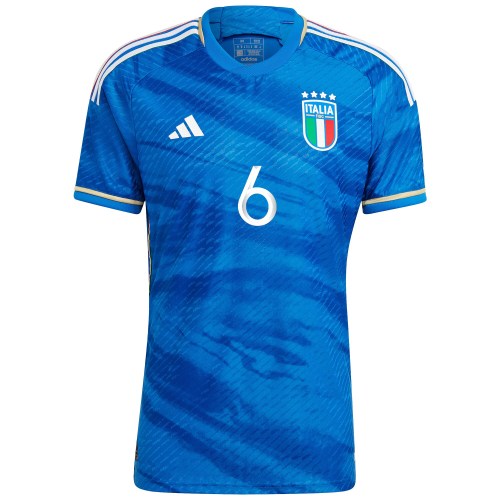 Copy Marco Verratti Italy National Team adidas 2023 Home Authentic Player Jersey - Blue