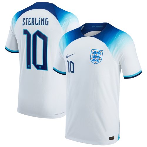 Copy Raheem Sterling England National Team Nike 2022/23 Authentic Home Jersey - White