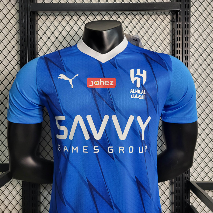 2023/2024 Player Version Al Hilal Home Football Shirt 1:1 Thai Quality