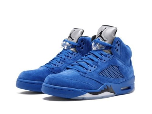 Jordan5 Retro Blue Suede