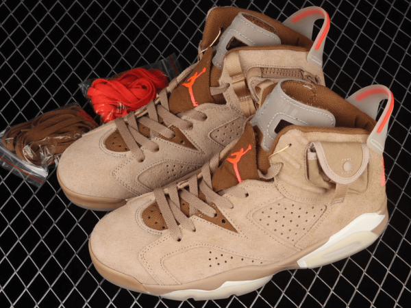 Travis Scott x Jordan6 Retro SP “British Khaki”