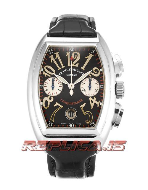 Unisex Franck Muller King Conquistador 8002 Cc Quartz Movement Black Arabic Dial