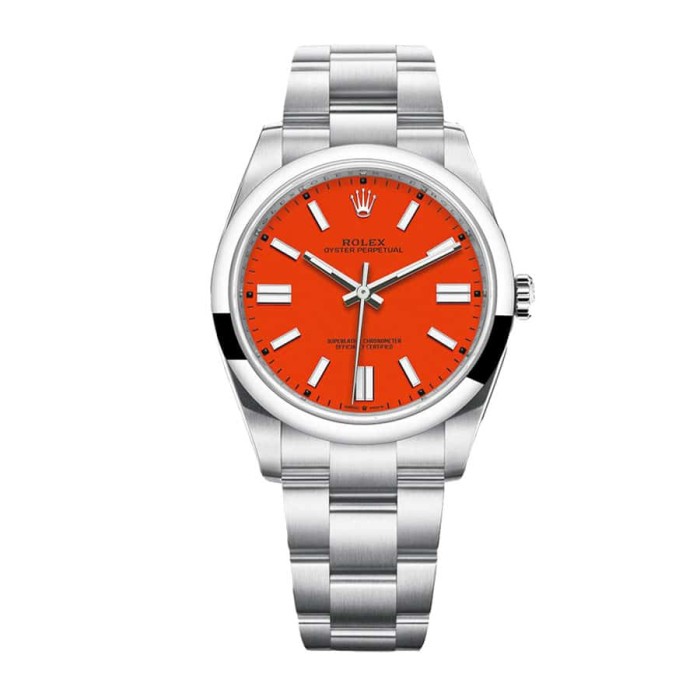 Rolex Oyster Perpetual Red Dial 126000