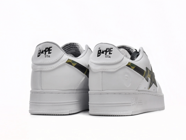 1H20-191-045 A Bathing Ape Bape Sta Low White Green Camouflage