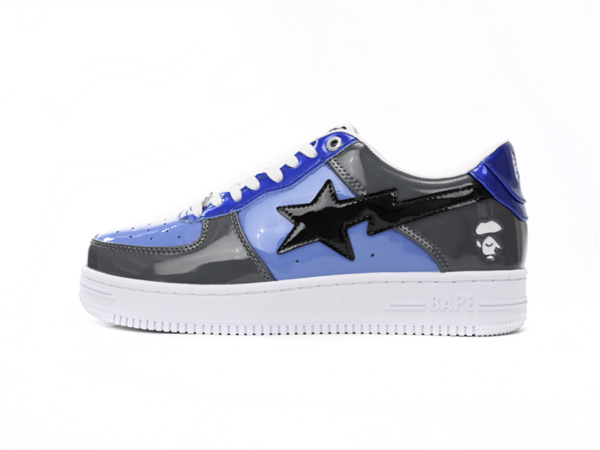 1H20 191 046 A Bathing Ape Bape Sta Low Lnk Blue Mirror Surface