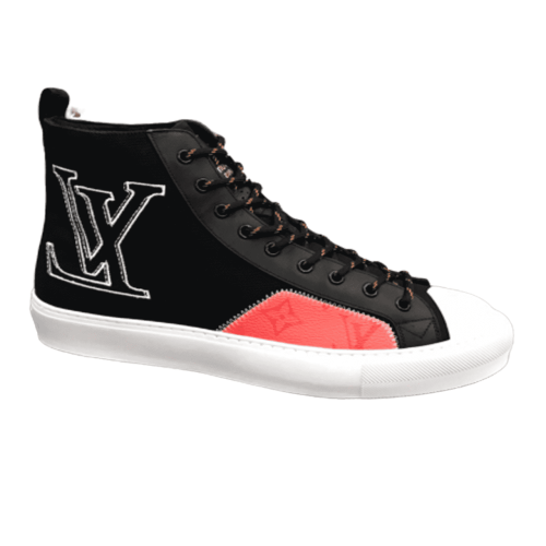 LOUIS VUITTON TATTOO HIGH TOP BLACK SNEAKER – LV77