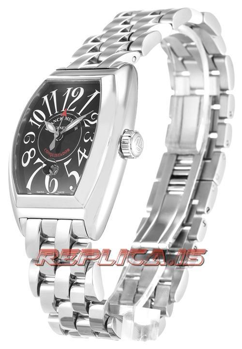 Ladies Franck Muller Conquistador 8005 L Sc Automatic Movement Black Arabic Dial