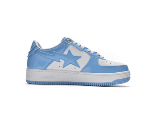 1M70-191-001 A Bathing Ape Bape Sta Low White Blue