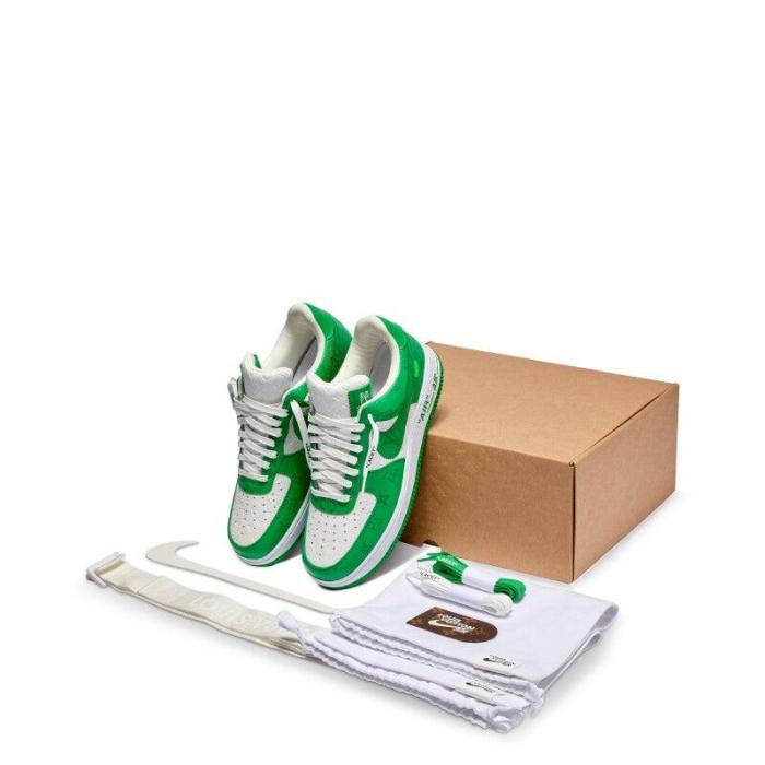 Nike Air Force 1 x Louis Vuitton White Green