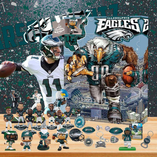 2024 Philadelphia Eagles Advent Calendar -- The One With 24 Little Doors