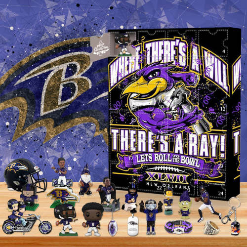 2024 Baltimore Ravens Advent Calendar -- The One With 24 Little Doors