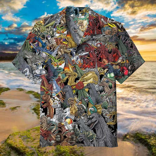 All Godzilla Monsters |Unisex Hawaiian Shirt