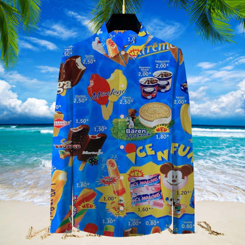 Oh, those old summers, those old ice creams | Long Sleeve Shirt#006