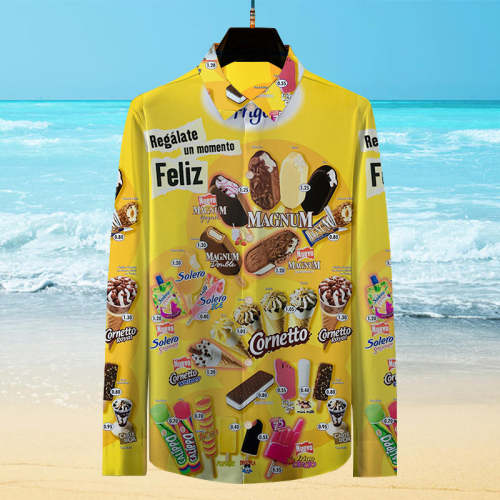 Oh, those old summers, those old ice creams | Long Sleeve Shirt#012