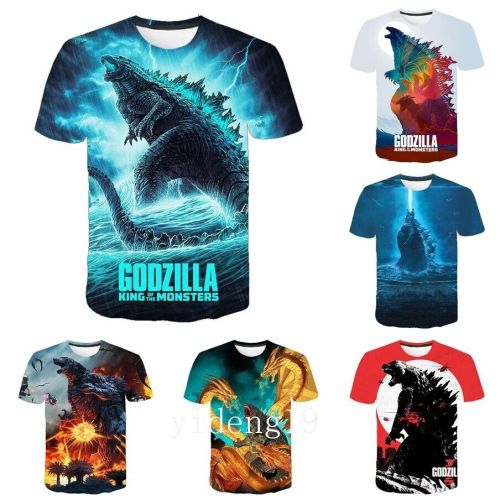 Kids Boys Girls Godzilla VS King Kong Casual Short Sleeve T-Shirt Tee Top Gift#002