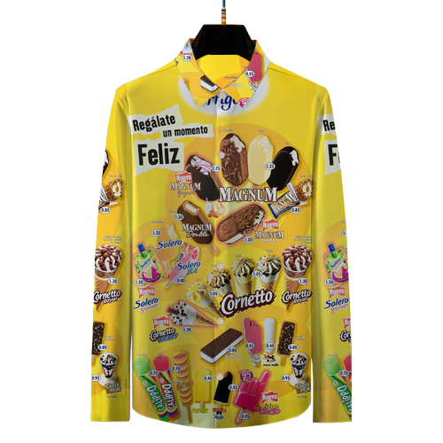 Oh, those old summers, those old ice creams | Long Sleeve Shirt#012