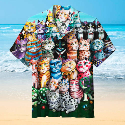 Cat family party|Universal Hawaiian Shirt