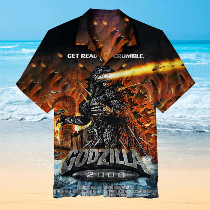 Godzilla Hawaiian shirt
