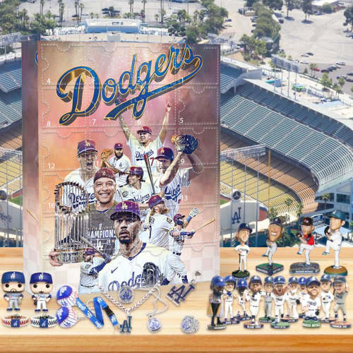 Los Angeles Dodgers Advent Calendar -- The One With 24 Little Doors