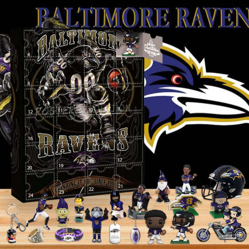 2024 Baltimore Ravens Advent Calendar -- The One With 24 Little Doors