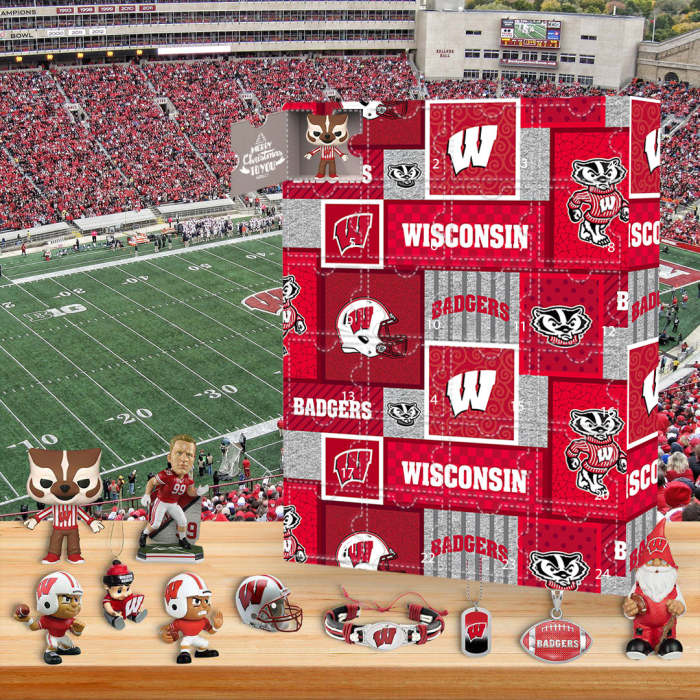 Wisconsin Badgers Advent Calendar -- The One With 24 Little Doors