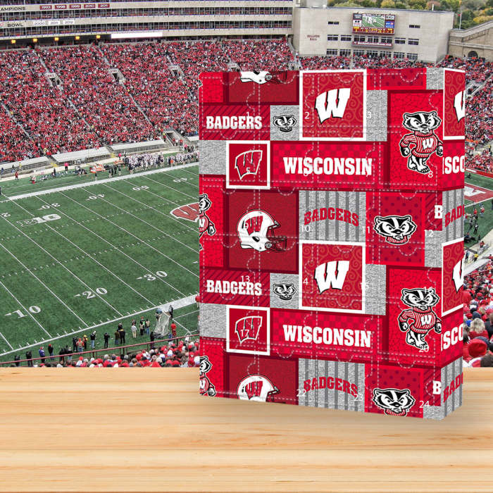 Wisconsin Badgers Advent Calendar -- The One With 24 Little Doors