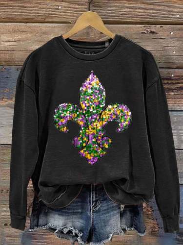 Happy Mardi Gras Carnival Fat Tuesday Men Women Sweatshirt