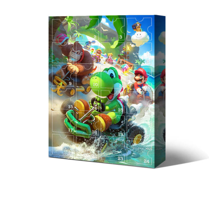 Mario Kart Advent Calendar -- The One With 24 Little Doors