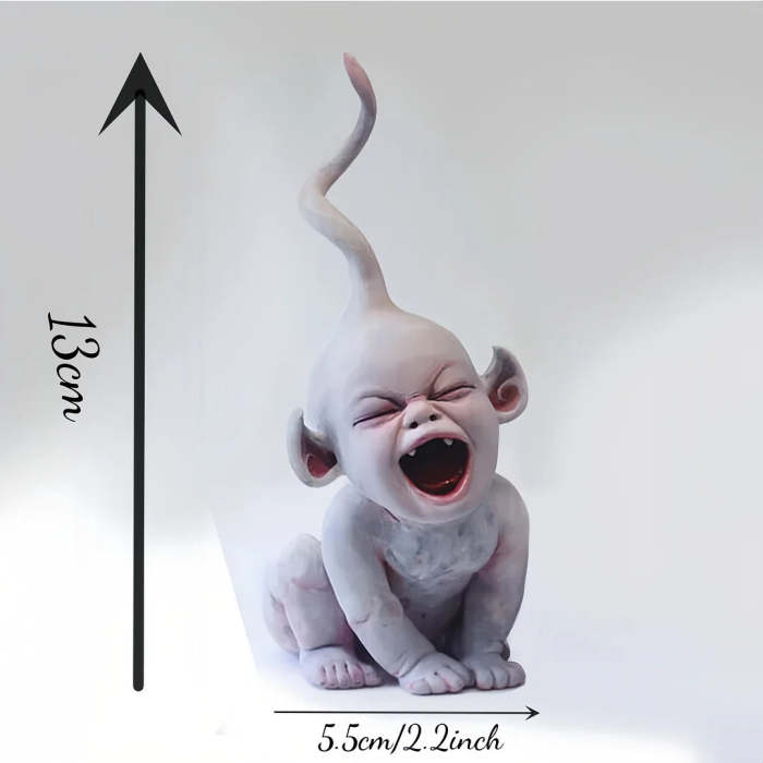 😱Scary Halloween Ghost Doll Resin Statue Ornament