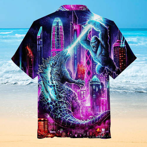 Godzilla vs. King Kong | Hawaiian Unisex Shirt