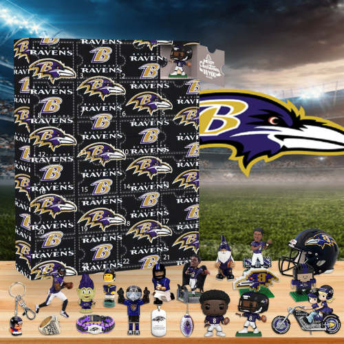 2024 Baltimore Ravens Advent Calendar -- The One With 24 Little Doors