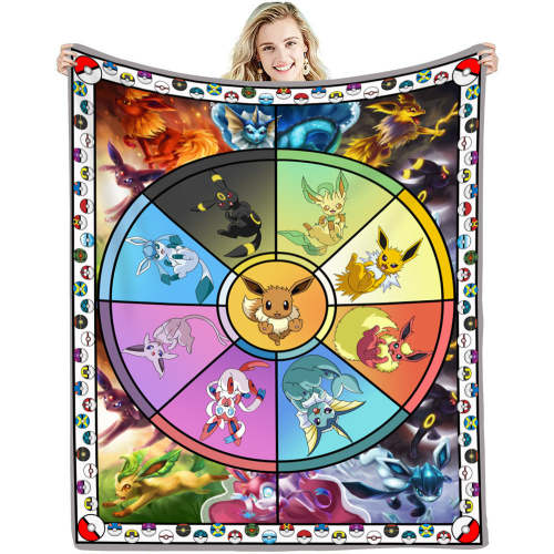 Poster Pokemon 3D Customized Quilt Blanket