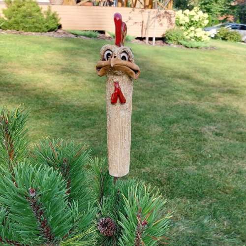 Funny Hidden Long Neck Chicken Decorations