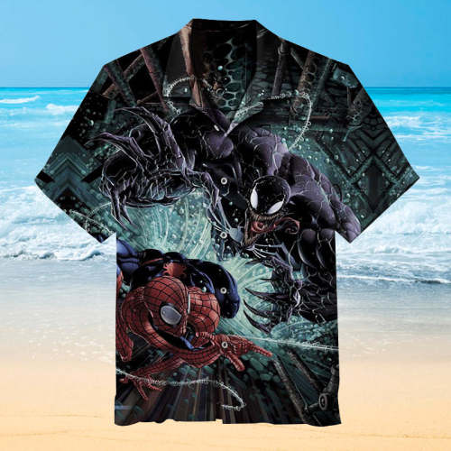 Spiderman vs Venom | Unisex Hawaiian Shirt