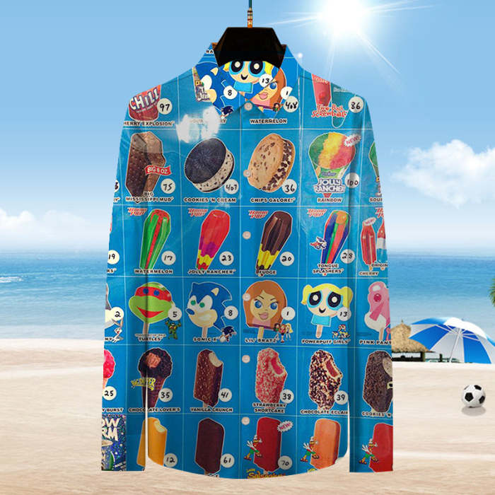 Oh, those old summers, those old ice creams | Long Sleeve Shirt#010