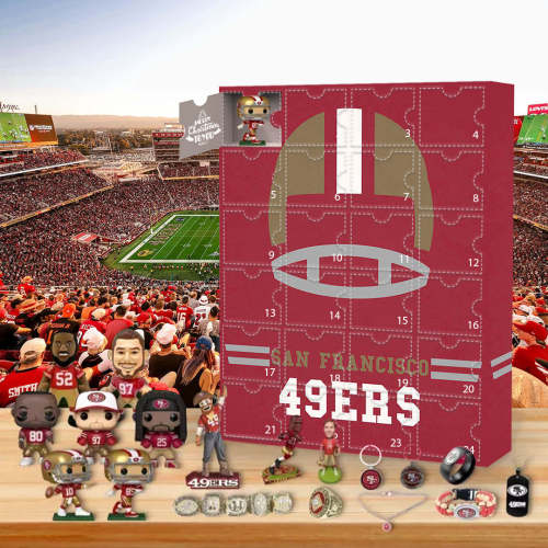 2025 San Francisco 49ers Advent Calendar -- The One With 24 Little Doors