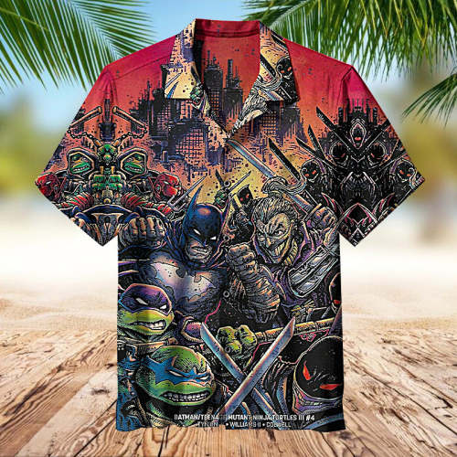Batman Teenage Ninja Mutant Turtles |Universal Hawaiian Shirt