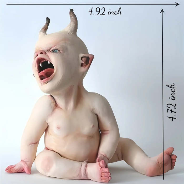 😱Scary Halloween Ghost Doll Resin Statue Ornament