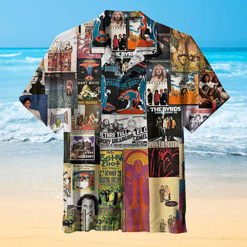 Classic Rock Collage 2|Universal Hawaiian Shirt