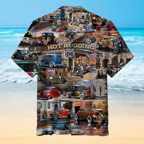 HOT ROD COLLAGE |Unisex Hawaiian Shirt